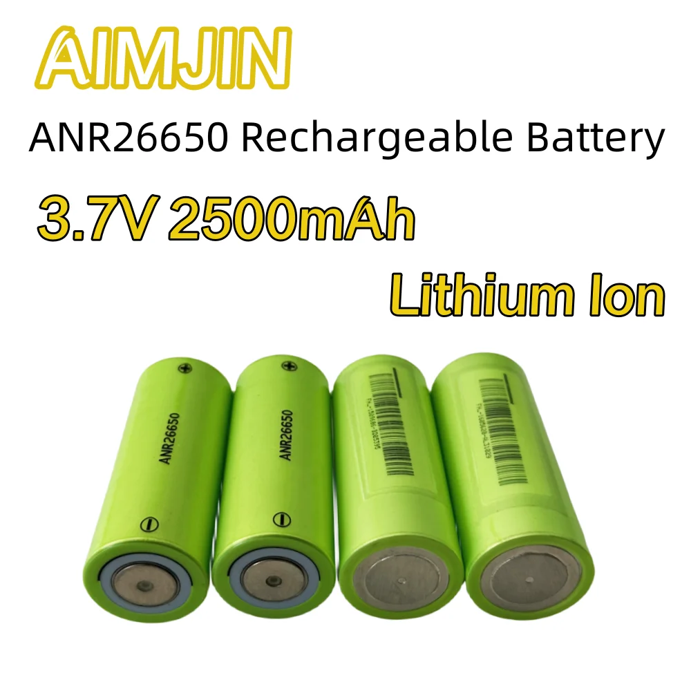 

Newest ANR26650 3.7V 2500mAh Lithium-ion Rechargeable Battery M1B 26650 2500mah 70a 3.7v Li-ion high discharge battery