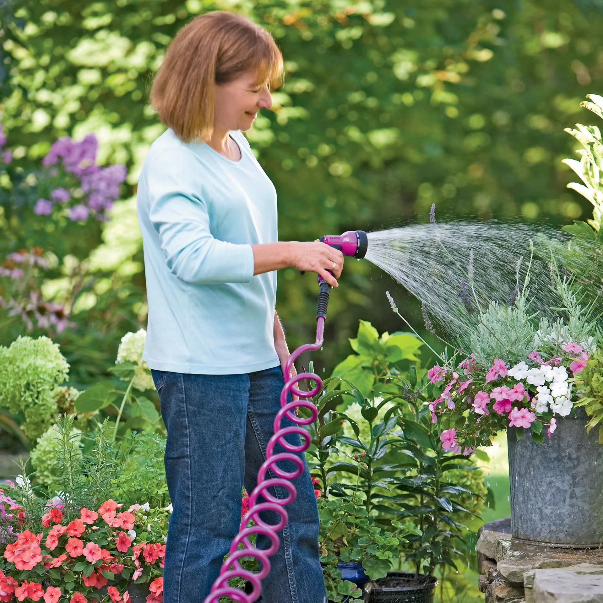 Multi Function 8 Pattern Garden Hose Spray Gun Hose Pipe Spray Water Gun for Plant Lawn Watering Pet Washing