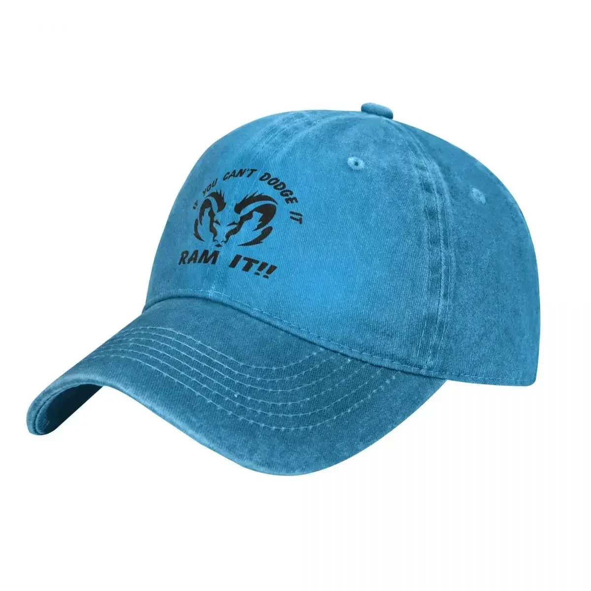 New If You Cant Dodge Baseball Cap It Ram It Outdoor Gym Dropshipping Washed Trucker Hat Couple Women y2k Cute Baseball Caps