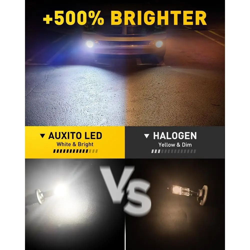 Lampadina fendinebbia Mini 880 super luminosa da 16.000LM, bianco 6500K, Plug & Play, nessun adattatore necessario, kit 893 LED 2 pezzi