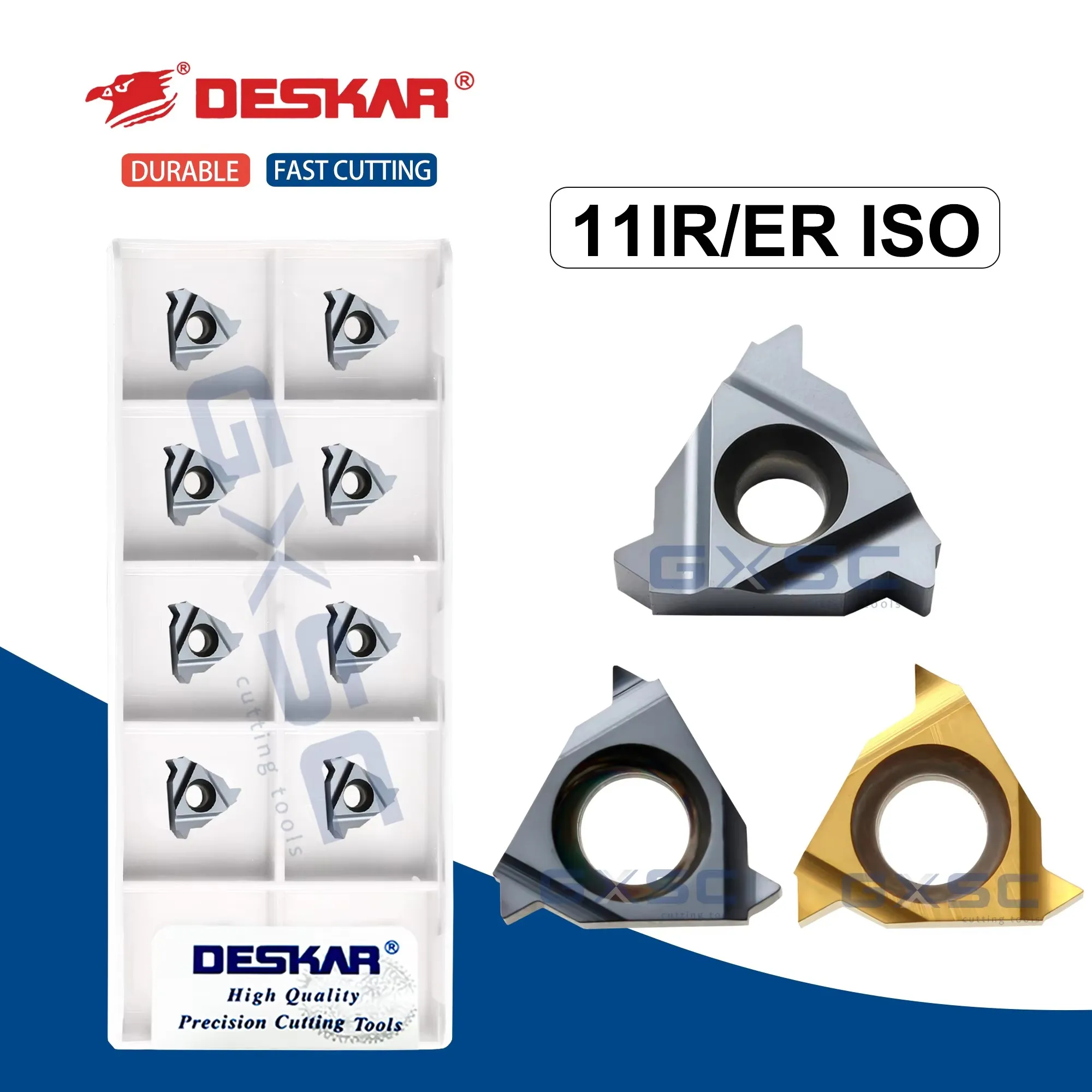 11ER/IR Series Threading Insert 11ER/IR 1.0/1.5/2.0ISO A55 A60 LDA  LDC DESKAR Threading Blades Steel Stainless Steel Processing