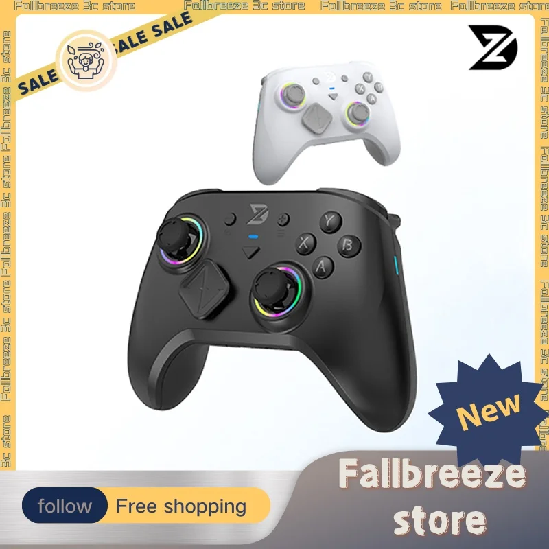 

ZD S Super Legend Gamepad Tri Mode Wireless Game Controller Custom 1500mAh Hall-Effect Joystick Trigger Gamepad For NS PC Phone