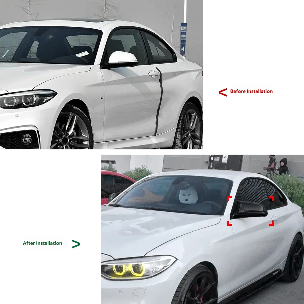Rearview Mirror Cover For BMW 1, 2, 3, 4 Series, X1, F20, F22, F30, F32, F34, E84 Cow horn mirror housing accessories