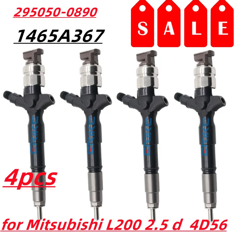 

4PC1465A367 295050-0890 Форсунка системы питания с общей топливной магистралью 295050-0891, автомобильная Форсунка двигателя 295050-0892 для Denso Mitsubishi L200 Pajero 4D56