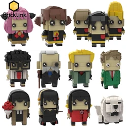 Bricklink MOC Japan Anime Figures SPY×FAMILY Character Bricks Head Sets Anya Yor Bond Building Blocks Kid Toys Christmas Gift