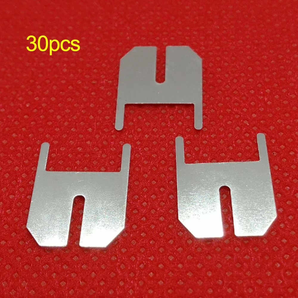 30pcs stainless steel battery spot welding pads, button buttons, positive and negative pole connection pads, battery pins