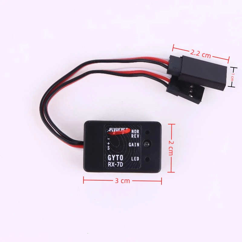 1 Zestaw DC 4.8-7.4V Żyroskop RX-7D Mini Gyro Do Samochodu RC Drift Racing Pojazd Łódź Cyfrowy/Analogowy Uniwersalny Odbiornik Nadajnik