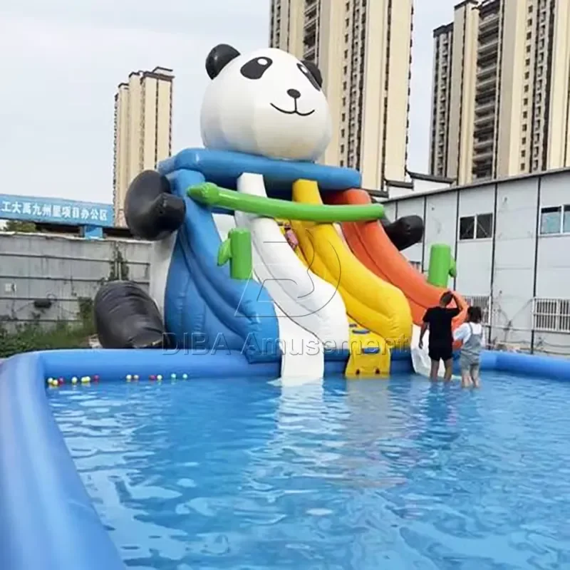 Hot Sale Commercial Use Inflatable Slip and Slide Water Slide Pool Inflatable Slide