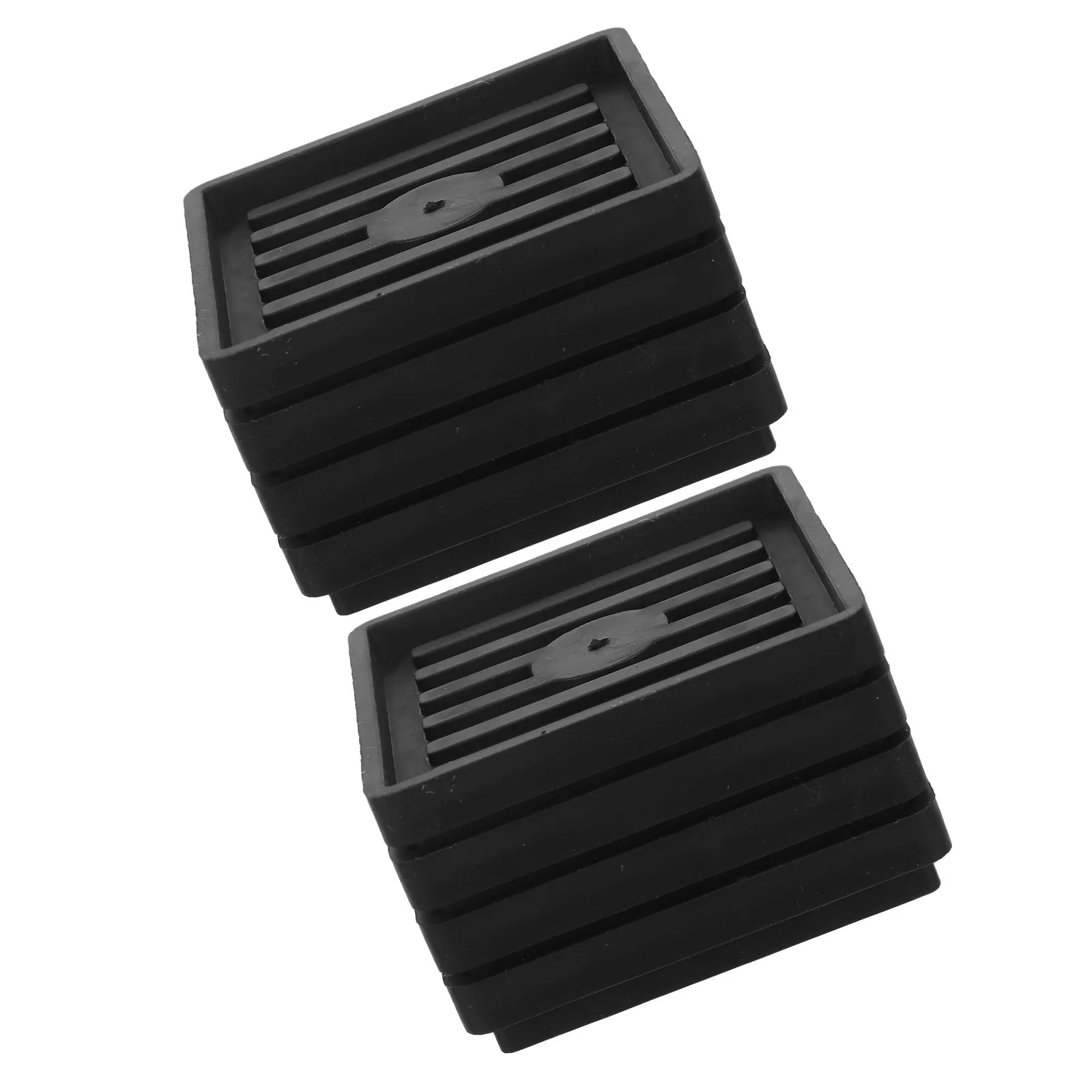 Heavy duty caster cups for office chair wheels to protect floor from scratches, rubber material, set of 8 black