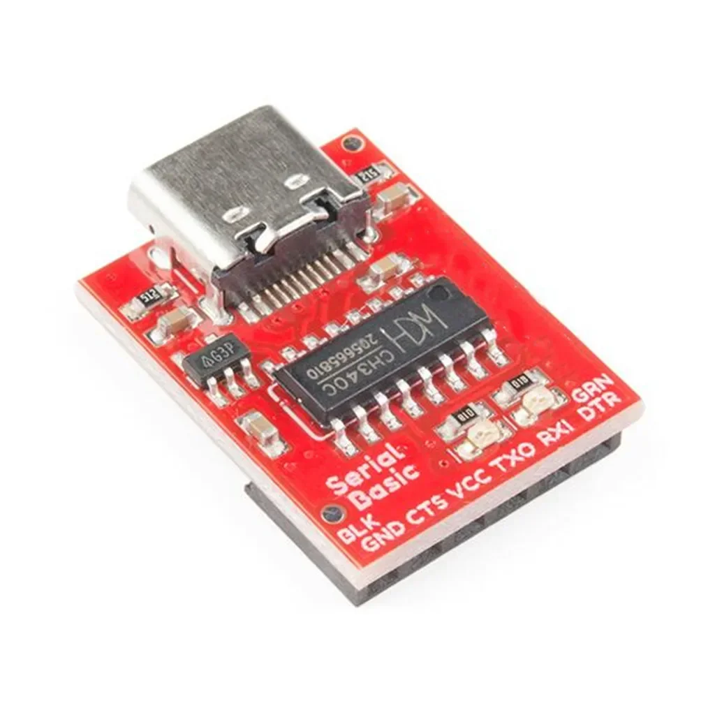 

1X Type C to TTL Serial Port CH340C Module CH340 USB Bus Conversion Chip ISP Communicate Connector for STM32 Download Module