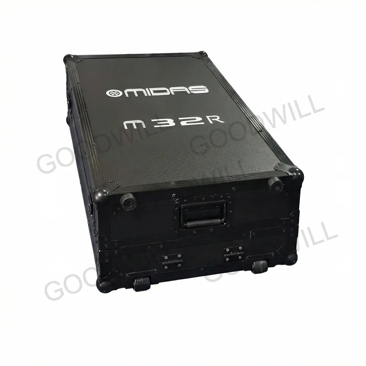 Flight Case with Aluminum Frame and Plywood, ATA Road Case for Midas M32R, Waterproof Storage Case, Fireproof Aviation Case