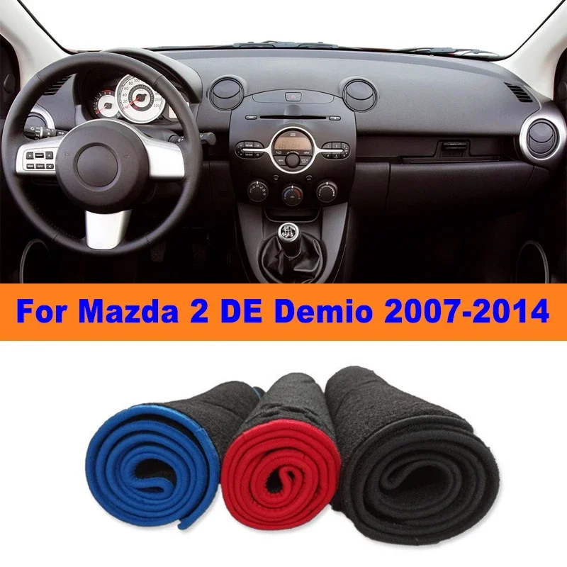 

Anti-Glare Dashboard Cover Dash Mat Non-Slip Sun Shade Pad Interior Protector For Mazda 2 DE Demio 2007-2014 Car Accessories