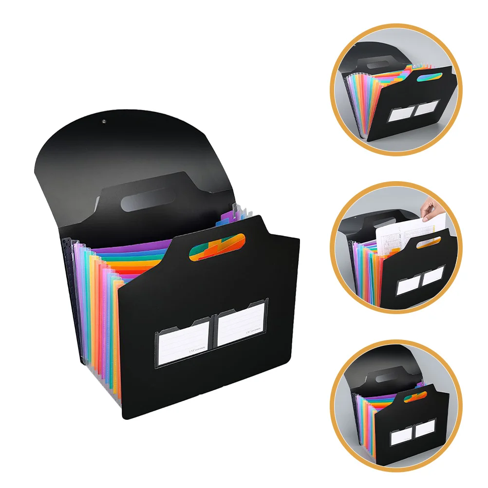 Bestandsmap Uitbreidende documentorganizer Antikras Draagbare meerlaagse bestandstas Kantoor Thuis Reizen Gebruik