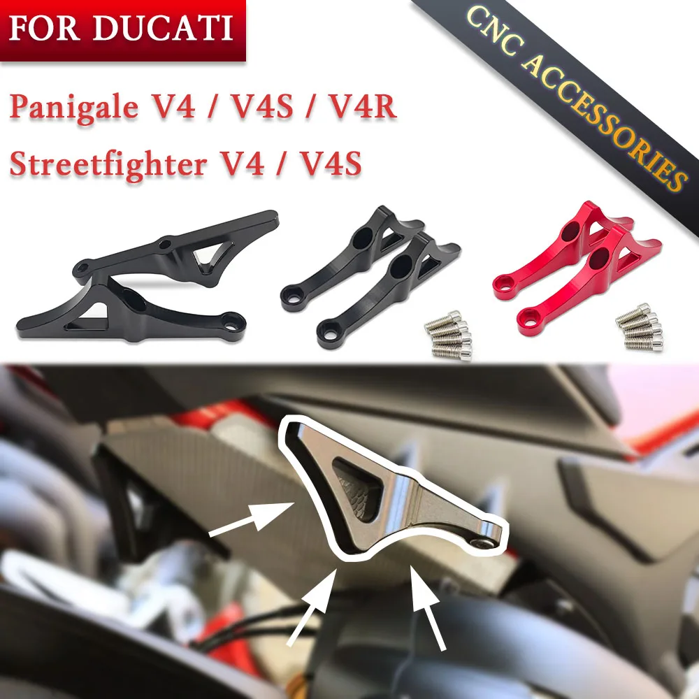 

For Ducati Panigale V4 S R Streetfighter V4 V4S Accessories Rear Pedal Modified Strap Bracket Moto Tie Down Strap Hooks Traction