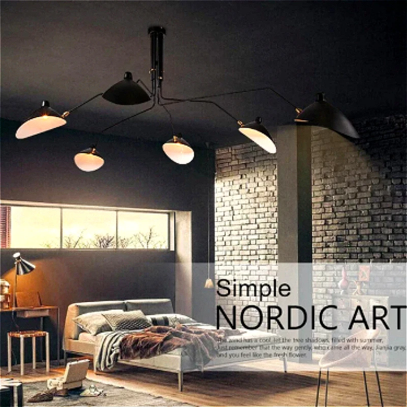 Modern Minimalist LED Hanging Lamp Creative Designer Chandelier Living Dining Room Villa Ceiling Light Home Decor Factory Direct
