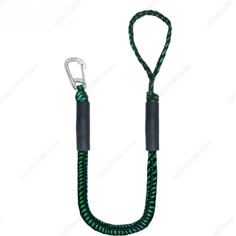 Boat Elastic Mooring Rope with Hook, Bungee Dock Line for Yacht, Inflatable Boat, Jet Ski, Outdoor Marine Docking Equipment