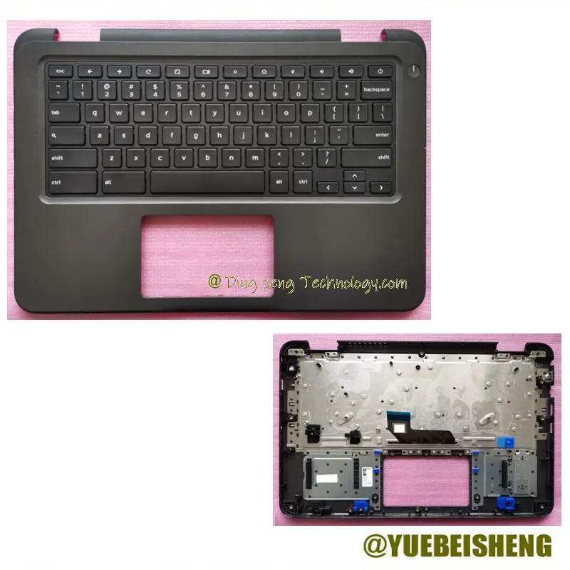 

YUEBEISHENG New/Org For Dell Latitude 13 3300 E3300 P95G Palmrest US keyboard upper cover 01Y1T7 1Y1T7