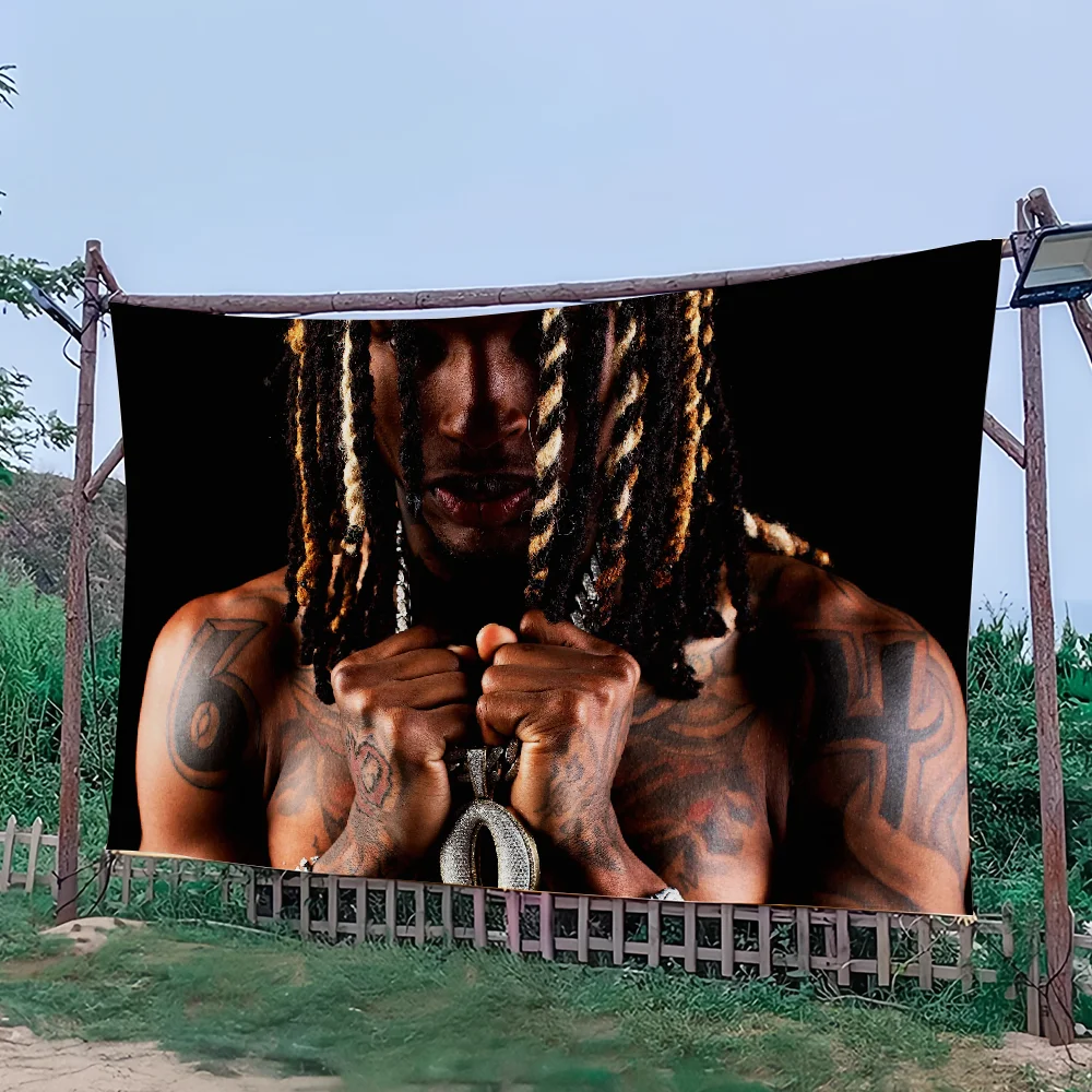 Rapper K-King V-Von Welcome to O\'Block flag College Bedroom Living Room Home Dorm Decor Funny Tapestry Garage Bar Wall Club Bann