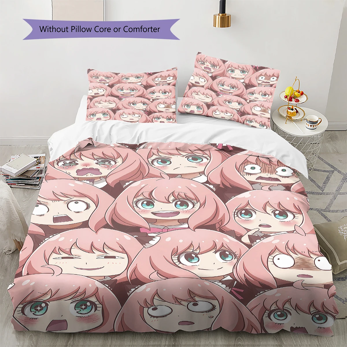 SPY×FAMILY Comfortable Soft Duvet Cover, Children Bedding Gift Set, Extra Large Various Sizes -HE2