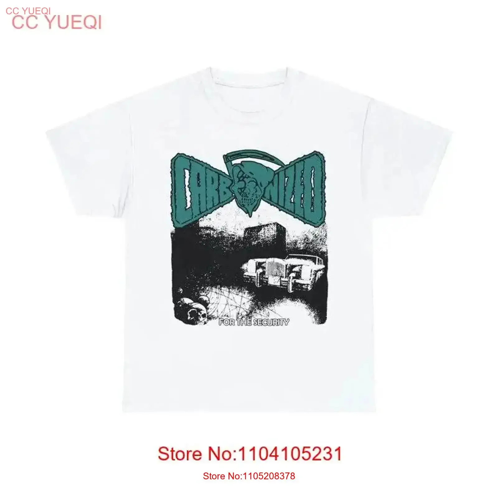 Carbonized For the Security T Shirt Vintage Death Metal Cenotaph Sadist Cianide vintage Washed Comfortable Slightly homme