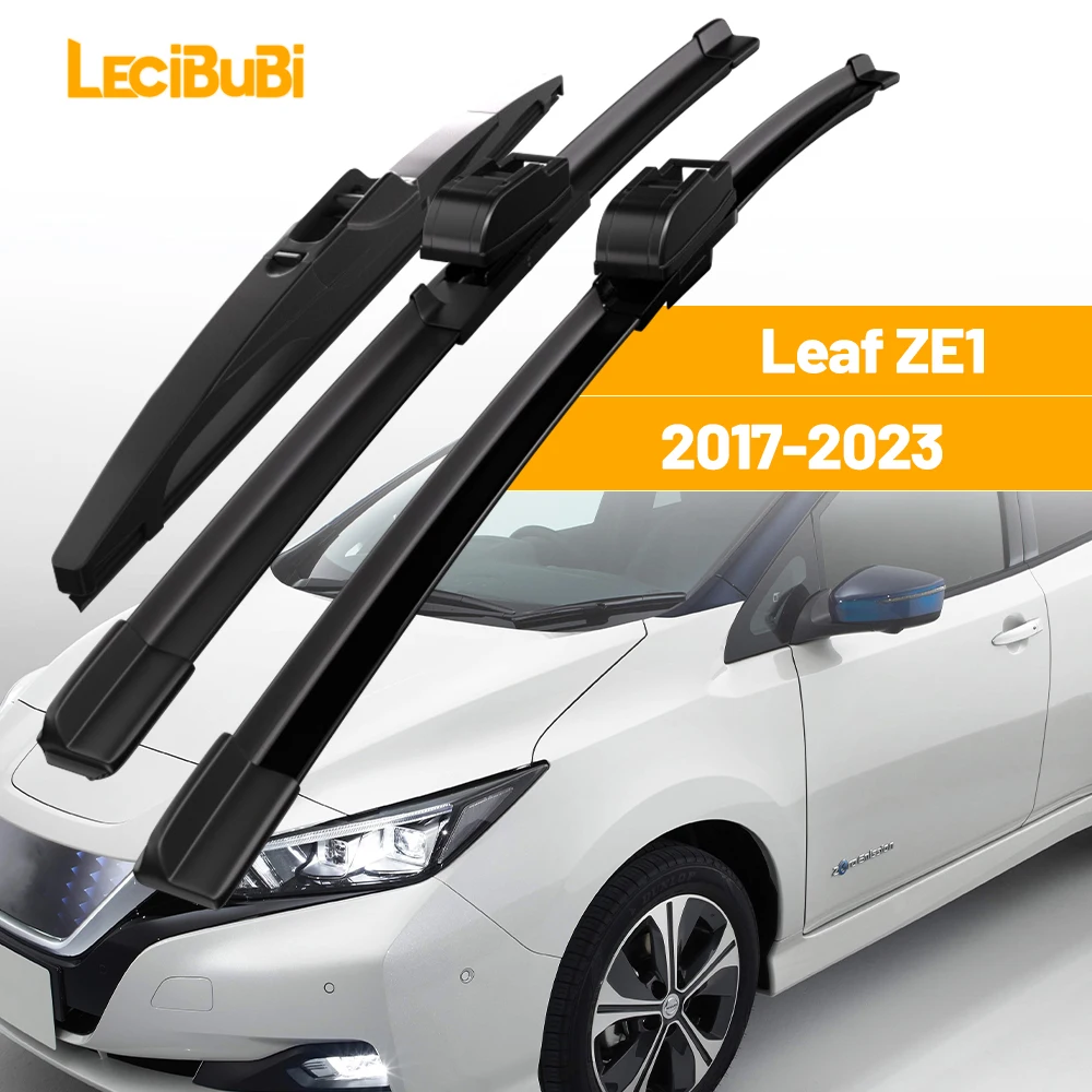Para Nissan Leaf ZE1 2017-2023 1 Juego de limpiaparabrisas delantero y trasero limpiaparabrisas 2018 2019 2020 2021 2022 Accesorios