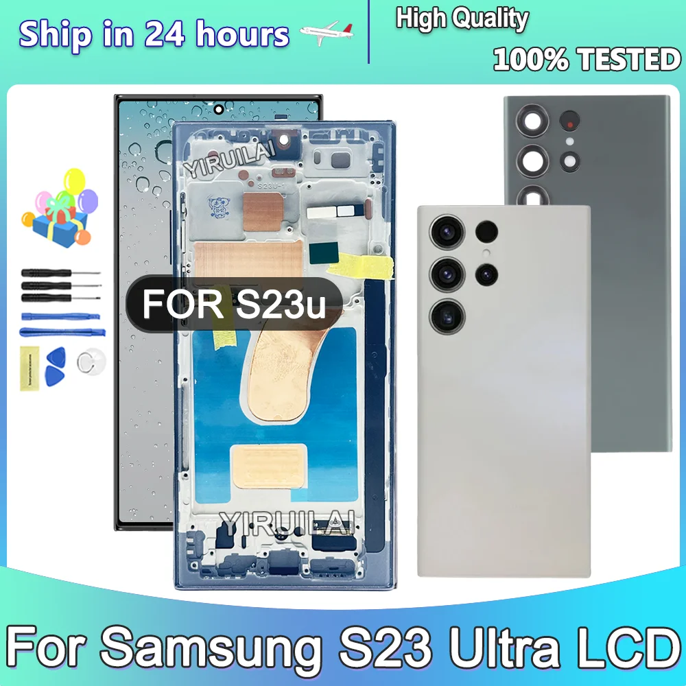 

TFT For Samsung S23 Ultra S918 SM-S918B SM-S918U LCD Display Touch Screen Digitizer Assembly For Samsung S23 Ultra LCD Display