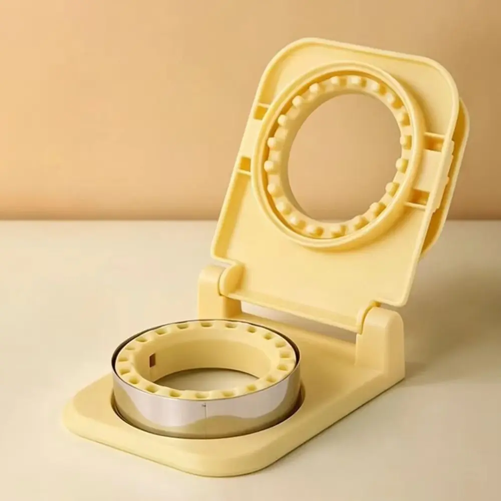 Stainless Steel Sandwich Cutter Non-Stick Flip Design Sandwich Press Mold Round Shape Leak-Proof Sandwich Sealer Lunch Box