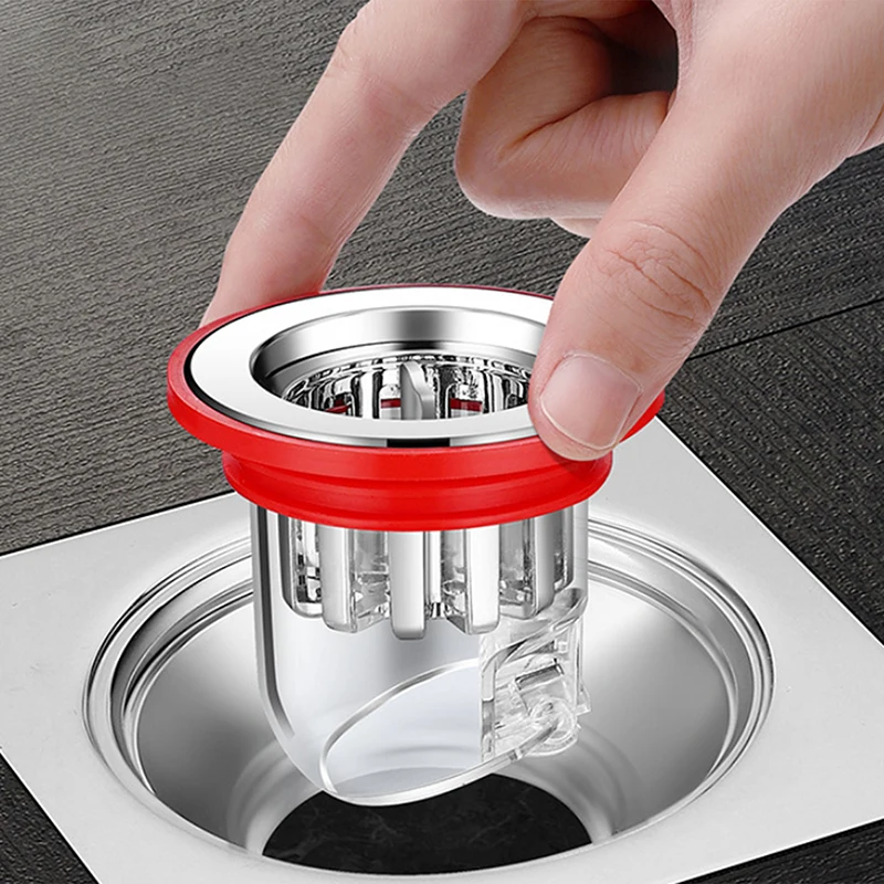 1PC Keuken Badkamer Wc Riool Geurbestendig Afvoerputje Kern Siliconen Douche Afvoerputje Plug Insect Proof Haarspeld Plug