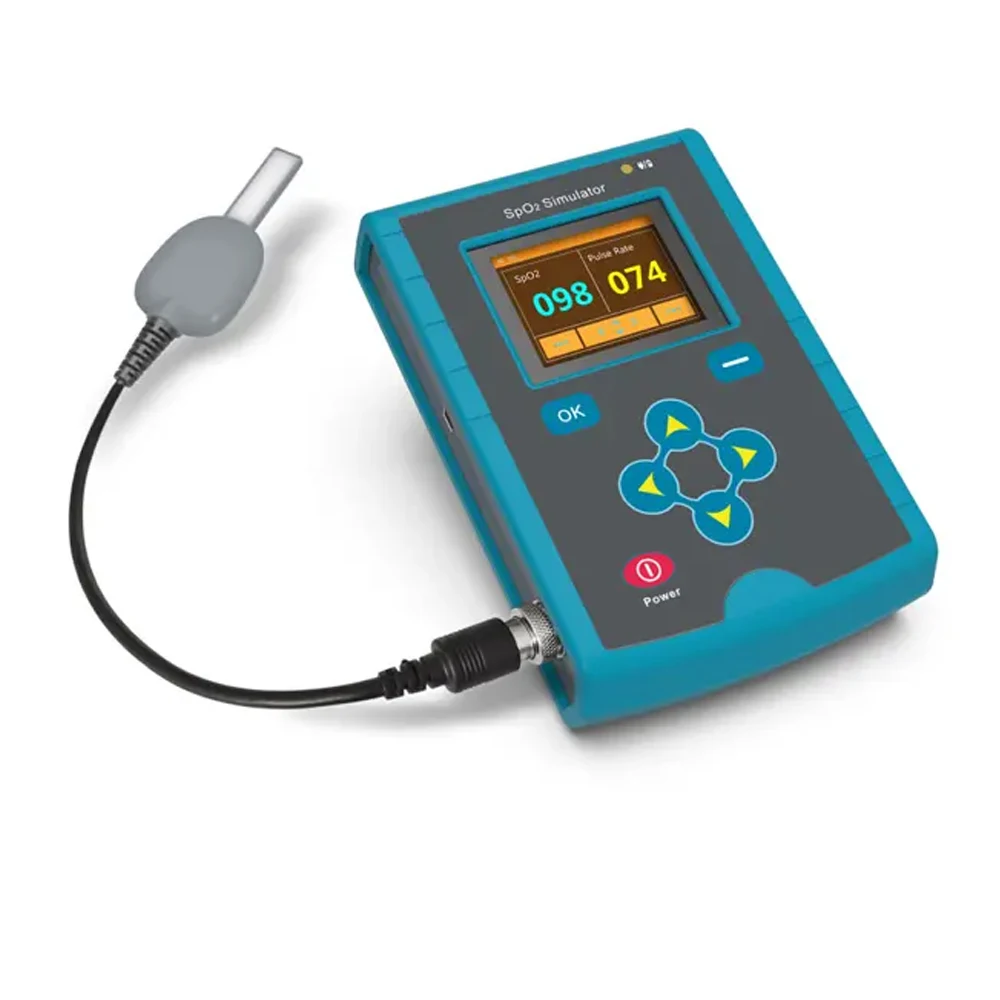 Simulator Pulse Oximeter Accuracy Oxygen Simulation 12-lead ECG, Respiration, Temperature, 2-channel IBP or 4-channel IBP