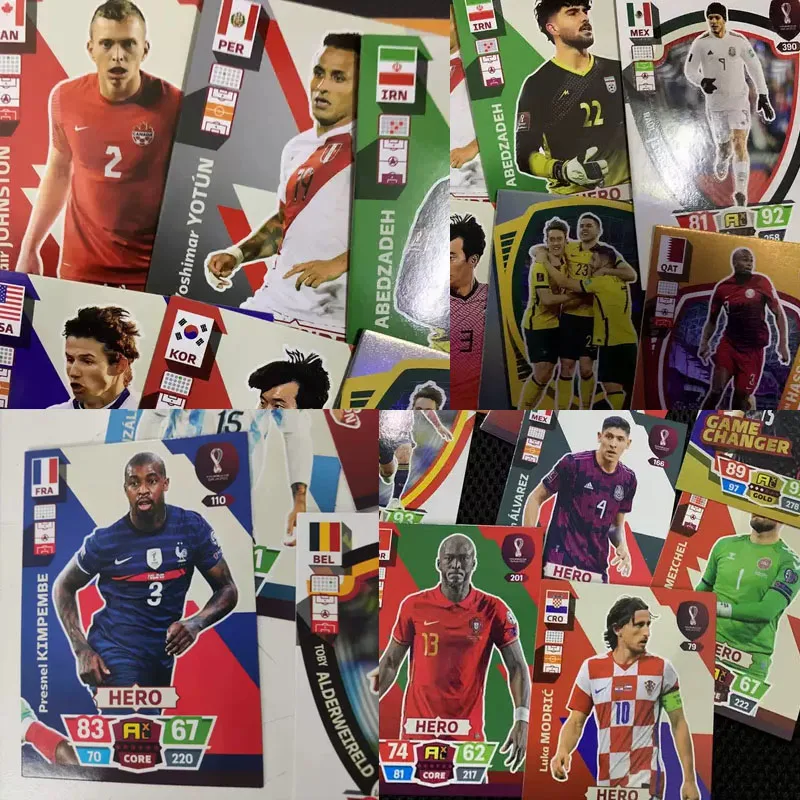 Qatar Football Star Card Collection PANINI Adrenalyn Premium XL Gold Silver Cards Top Masters Soccer Figure 2022 FIFA