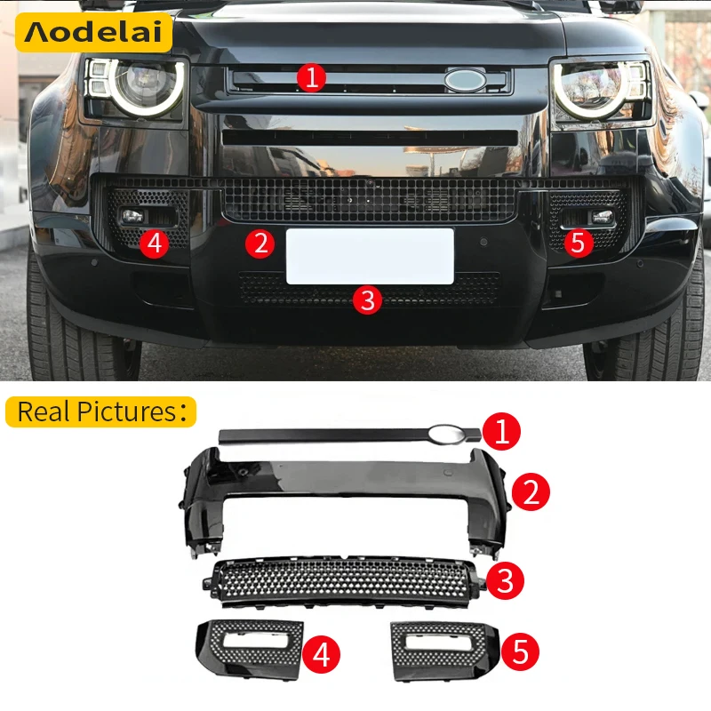 

Front Rear Bumpers Body Kits for Land Rover Defender 110/90 2020-2025 Black Knight Kit Car Accessories