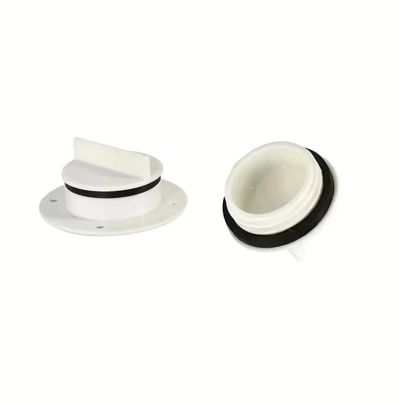 2pcs Yacht Side Drain Outlet Speedboat Water Plug Cabin Valve Circular Stern Drain Valve For Rubber Boat Fiberglass Boat Marine
