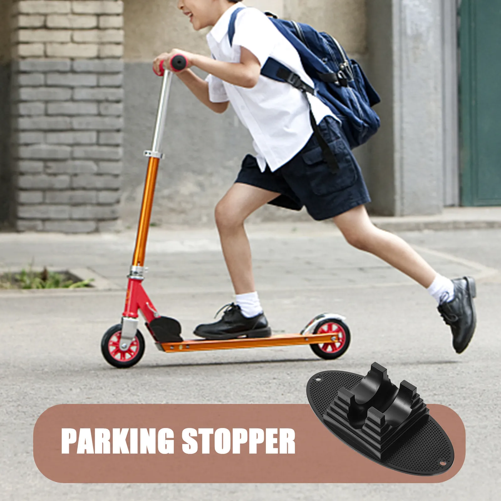

2Pcs Scooter Stand Plastic Support Outdoor Use Smooth Edges Rustproof Deform Resistant Long Lasting Convenience