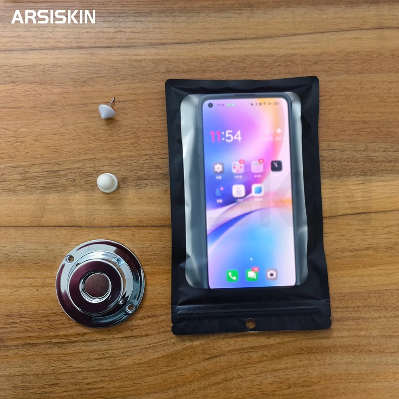100 Zestawów Anty-Fotograficznych Torebek, Torba Z Zakazem Robienia Zdjęć, Wielokrotnego Użytku, Czarna Torba na Telefon PE, Uniwersalna Kieszeń na Telefon na Wesela i Imprezy — zdjęcie produktu 6