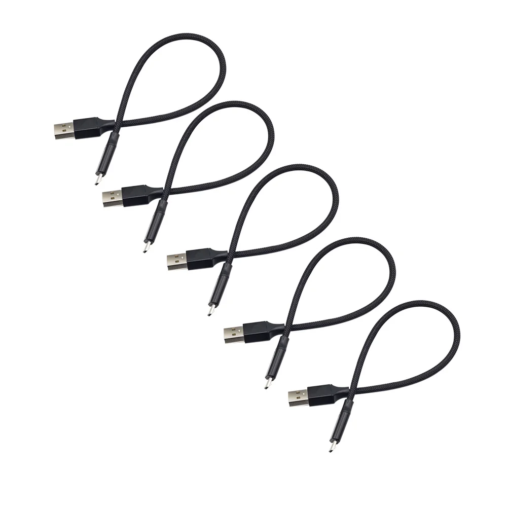 

5Pcs USB Type-C Charging Cable Nylon Braided Fast Data Sync Cable Compatible Galaxy S9 S8 Note 8 P9 Honor