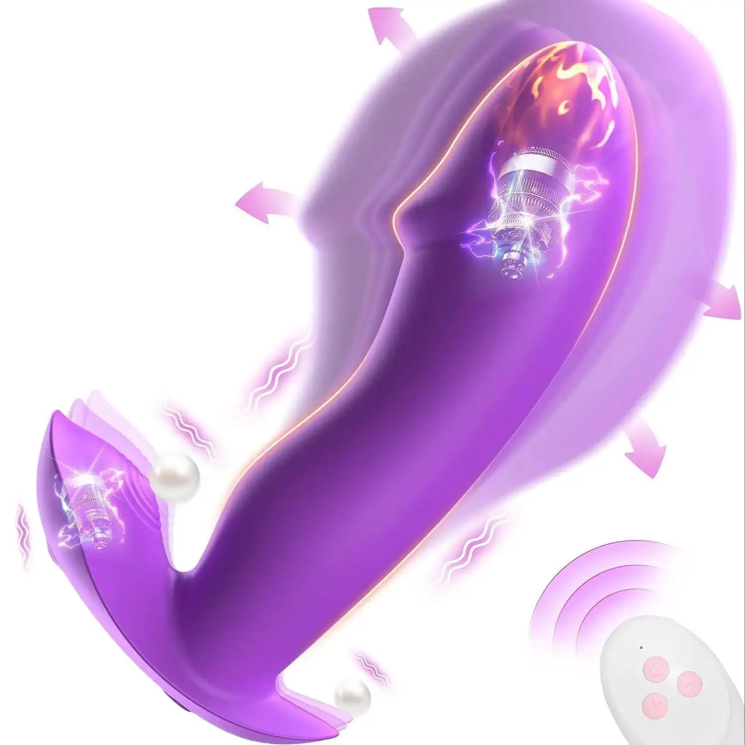 

Couple Sex Toys Anal Vibrator Prostate Massager, Mtsige Inflatable Butt Plug with 10 Vibration Modes, Remote Control Dildo Vibr