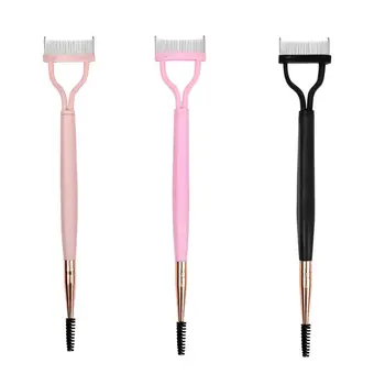 v 1 skládací oddělovač řas kovové zuby rovné kulmy na řasy kartáč na řasy hřeben řasenka kulma řas krása líčení nástroje 8 nejlepší prodej nástroj na oddělování řas pro prodlužování řas - №1