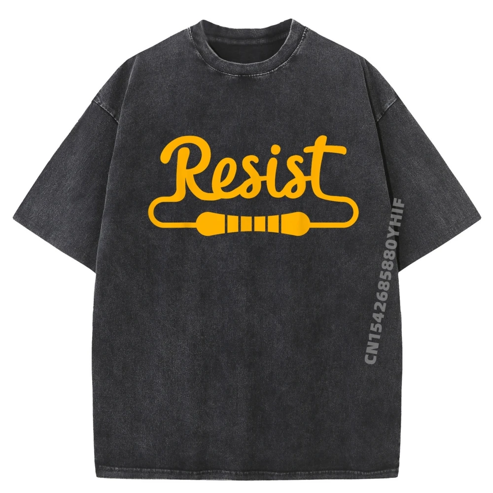 

Мужская стираная рубашка, устойчивый электроинженер, резистор, электрическая схема, юмор, аниме, футболки, рубашки с графикой, мужские топы, футболки