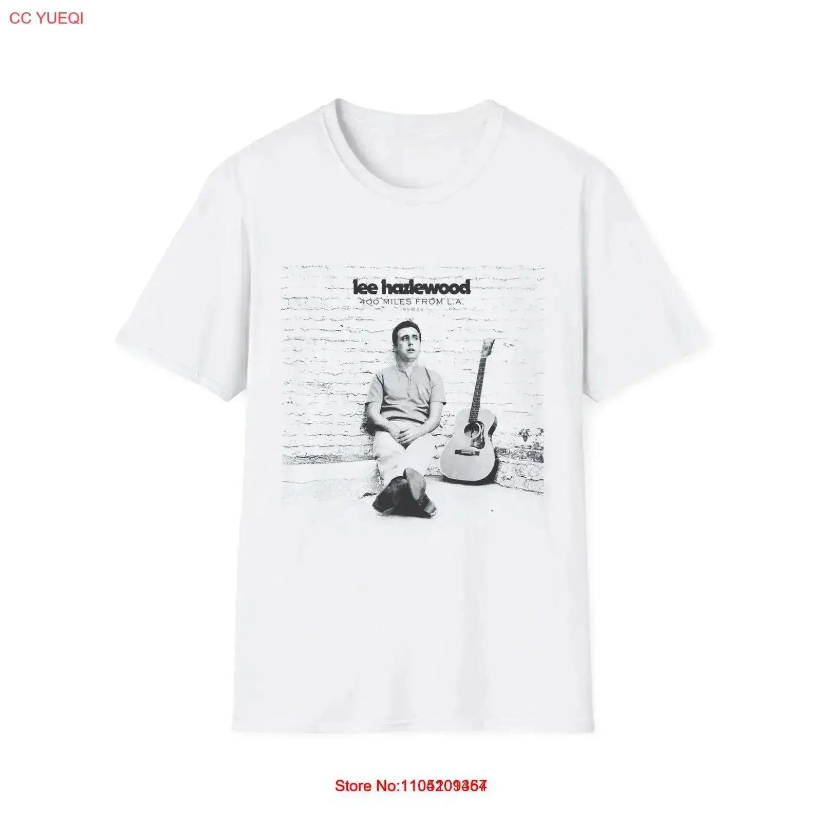 لي hazlewood 1955 400 ميل من ألبوم l تي شيرت عتيق مغسول ممتد قمة الموضة للارتداء اليومي أنيق للجنسين #1