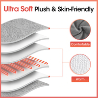 Winter USB Heated Foot Mat Electric Warming Pad for Improved Sleep Soft Plush Machine Washable Foot Hand Warmer Household Use