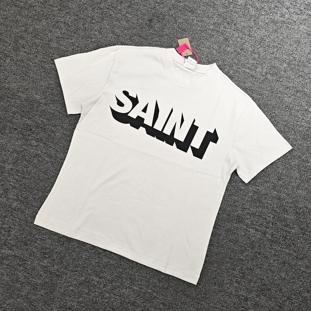 Yao Fashion Saint OF Michael 25SS High Quality Retro Streetwear High Street Y2k Cleanfit Casual Loose Tops T Shirt For Men