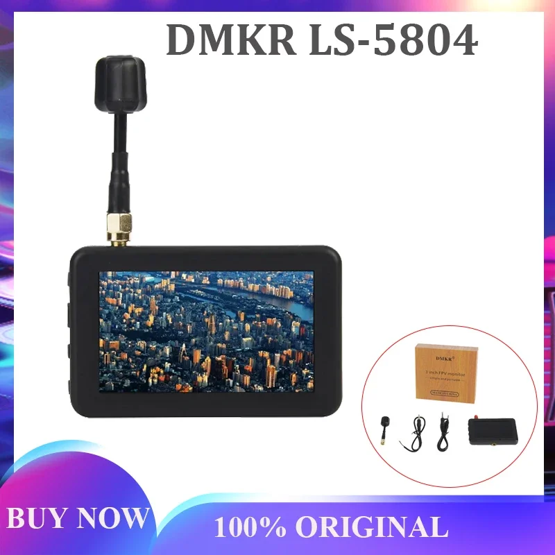 

Micro 5.8G 40CH 3 Inch LCD 480x320 Auto Search FPV Monitor Build-in Battery For RC Multicopter FPV Drone Part