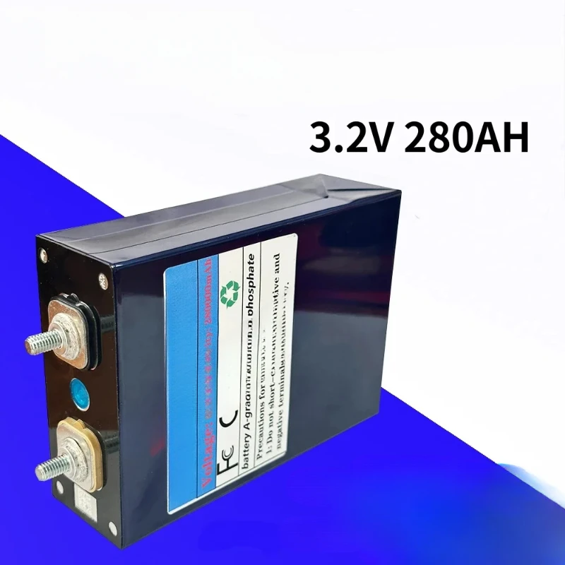 3.2V 280AH LiFePO4 solar rechargeable battery Solar Energy DIY lithium battery pack household power 12V