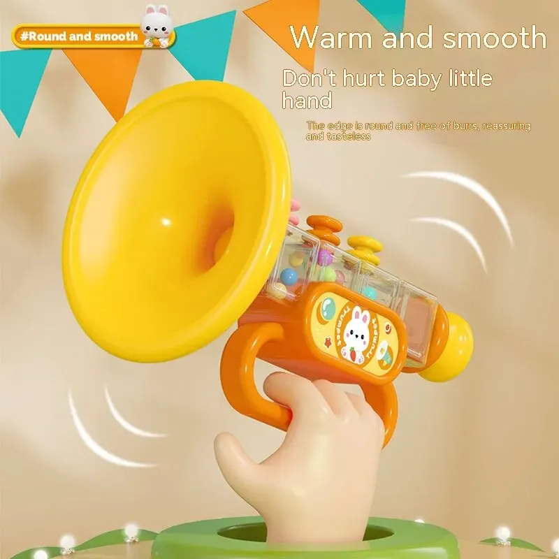 Little Rabbit Horn Children\'s Toy, Baby Will Blow Cartoon Harmonica Whistle Musical Instrument