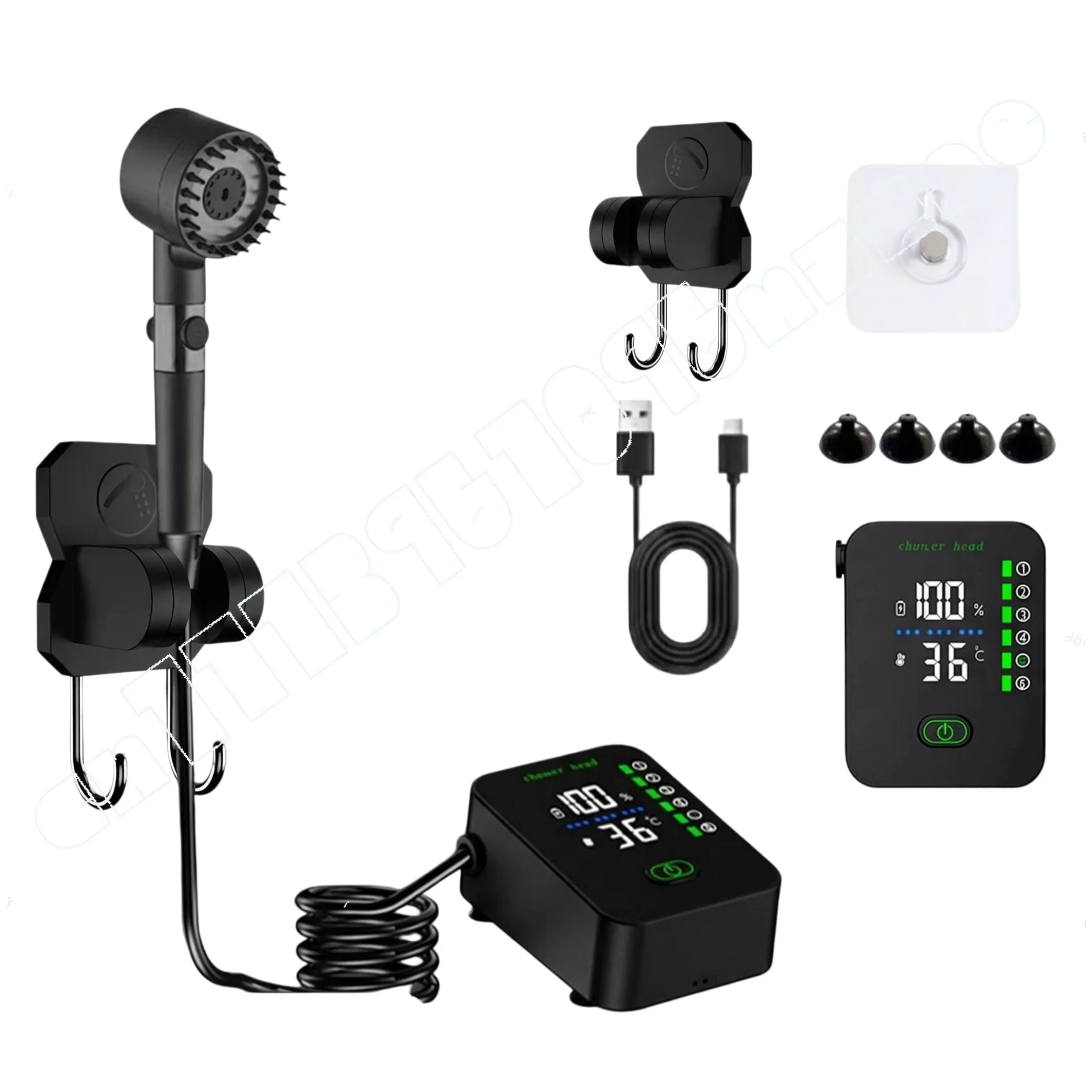 

Outdoor Shower, Bathing Artifact, Camping Site Household Simple Electric Mobile Shower Portable Set