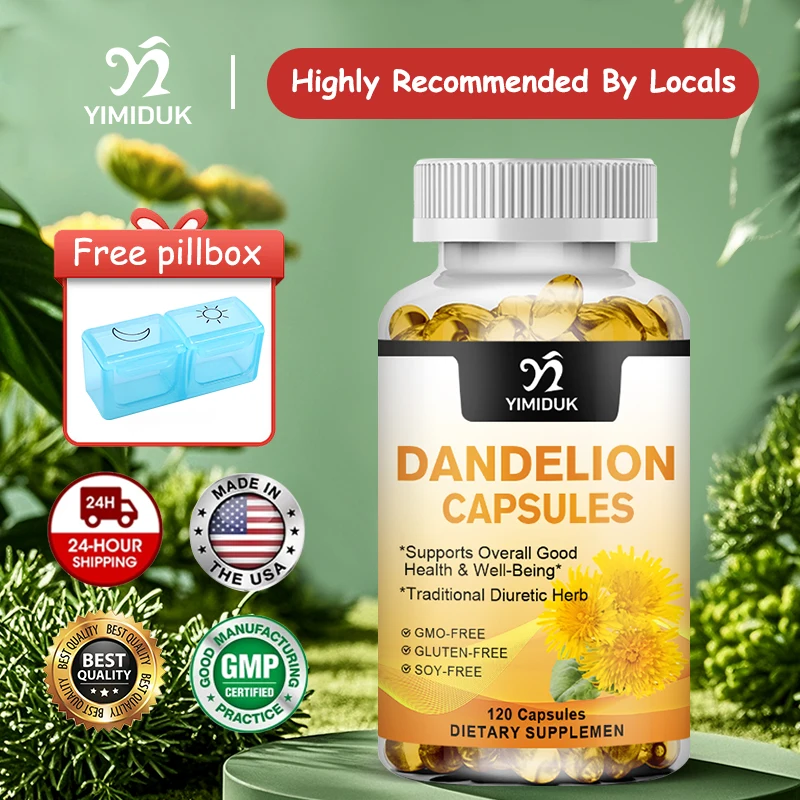 

Premium Dandelion Capsules, Support Liver Cleanse Detox & Repair, Digestion & Immune Health, Fat Digestion & Overall Cleansing