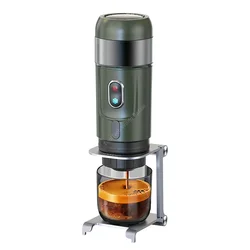 Portable Capsule Coffee Machine Hot and Cold Double Extract Outdoor Wireless Espresso Mini with Battery