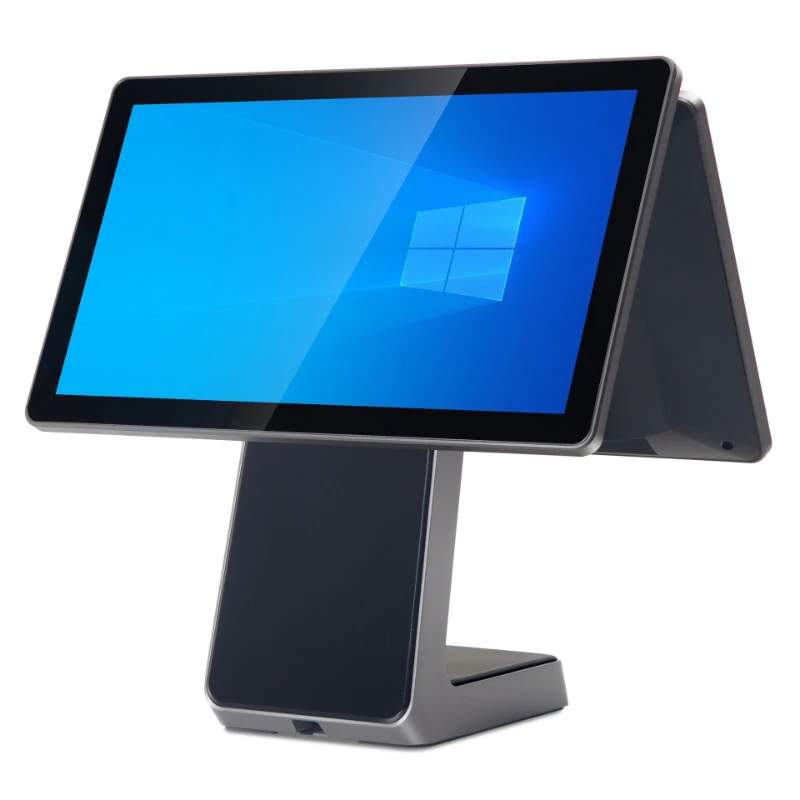 Dual screen cash register, multilingual overseas cash register touch hardware catering retail supermarket cash register