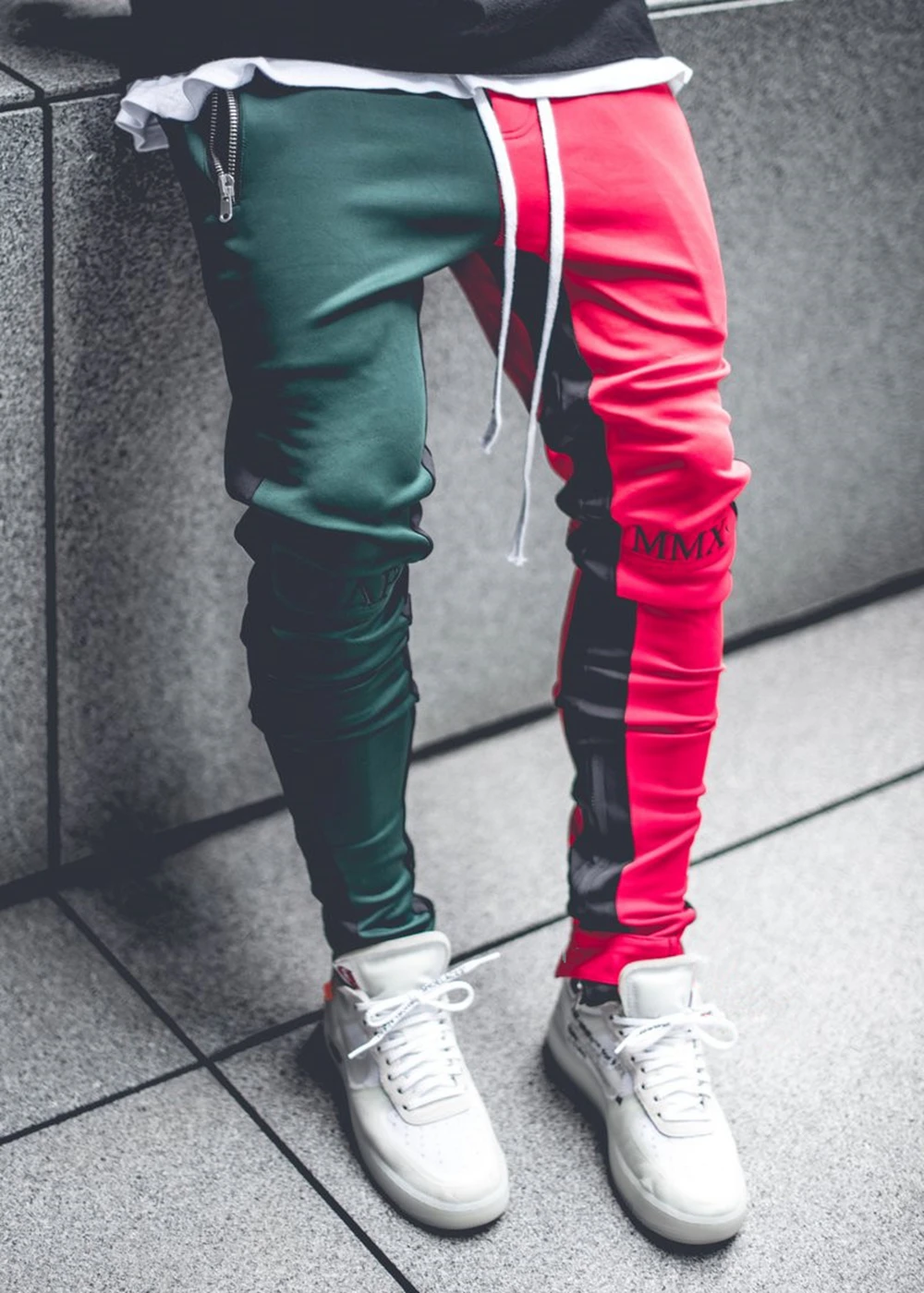 Men's Sports Gym Sport Casual Pants Hip-Hop Joggers Patchwork Fitness Cotton Fashion Running Pants Runners Clothing Sweatpants