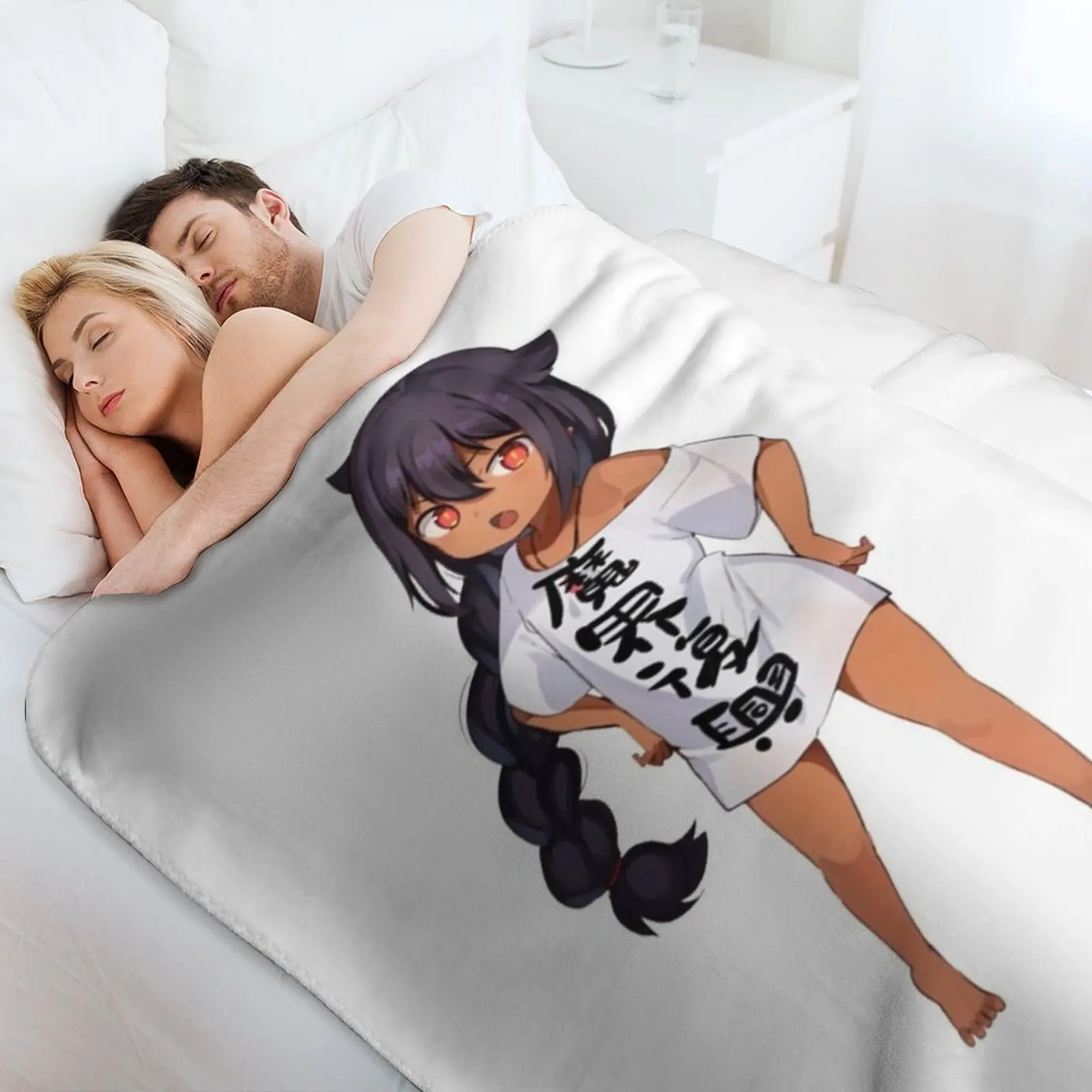 Jahy-sama تصميم ممتع رمي بطانية السرير منقوشة البطانيات للأرائك أفكار هدايا عيد الحب بطانيات النزهة